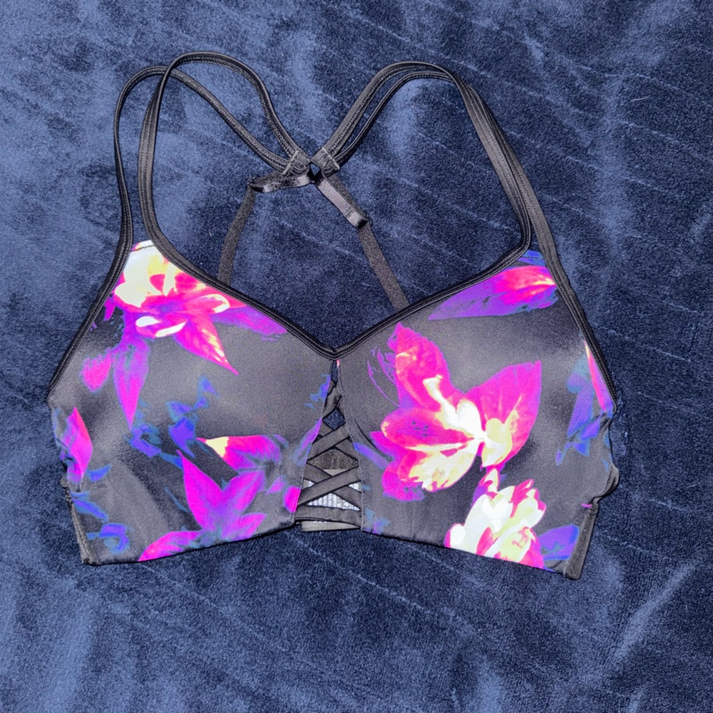PINK Victoria's Secret Ultimate Push-Up Bra - Black and Pink